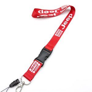 Universal Jeep Red Lanyard Keychain ID Badge Holder Quick Release Buckle
